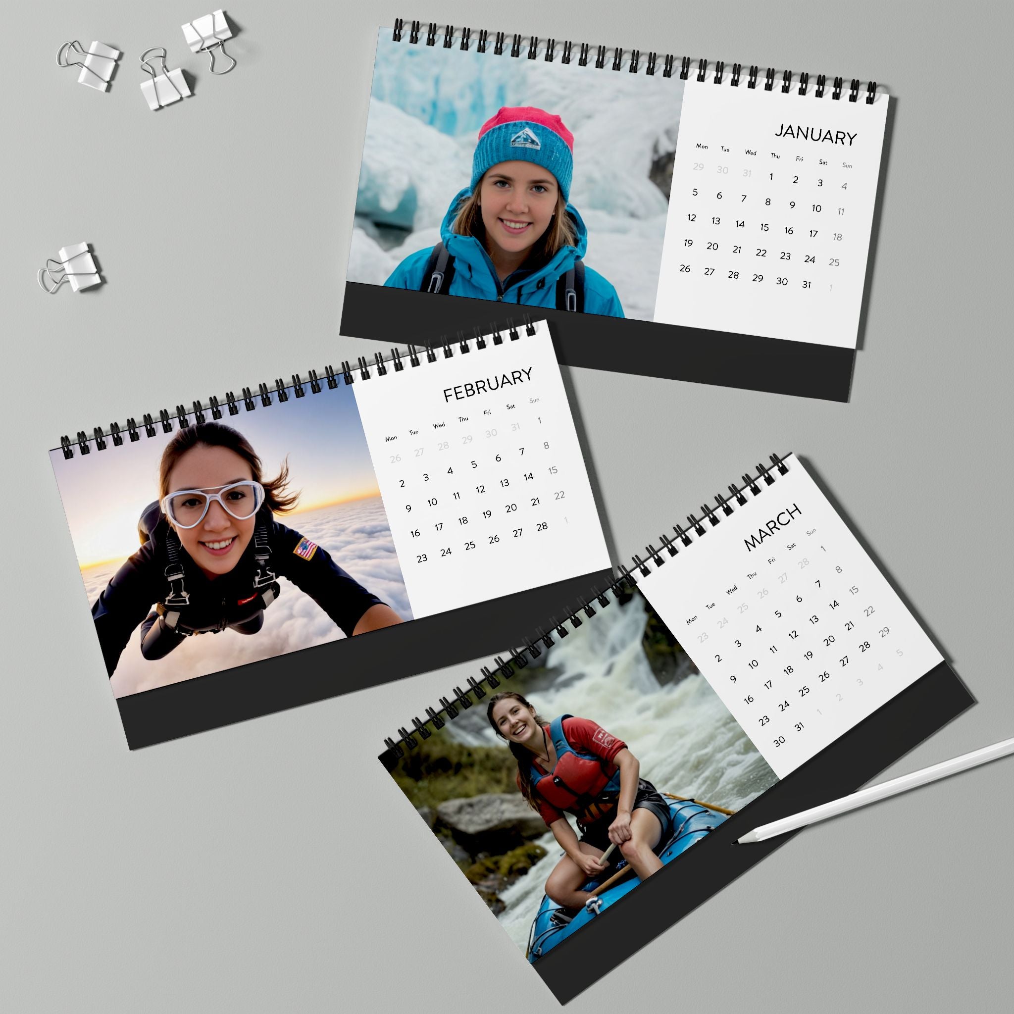 Themenkalender: Abenteuerurlaub (12 Motive)