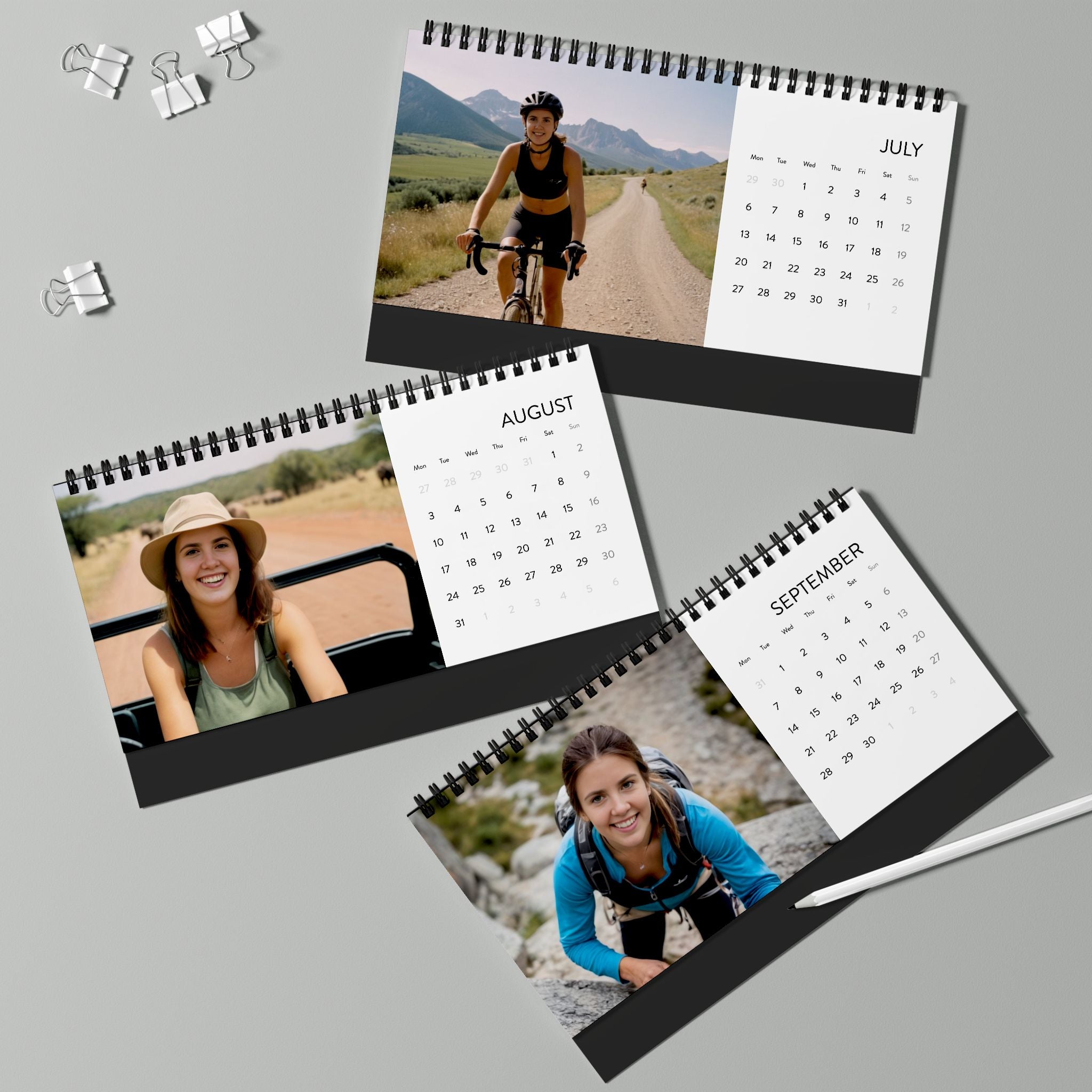 Themenkalender: Abenteuerurlaub (12 Motive)