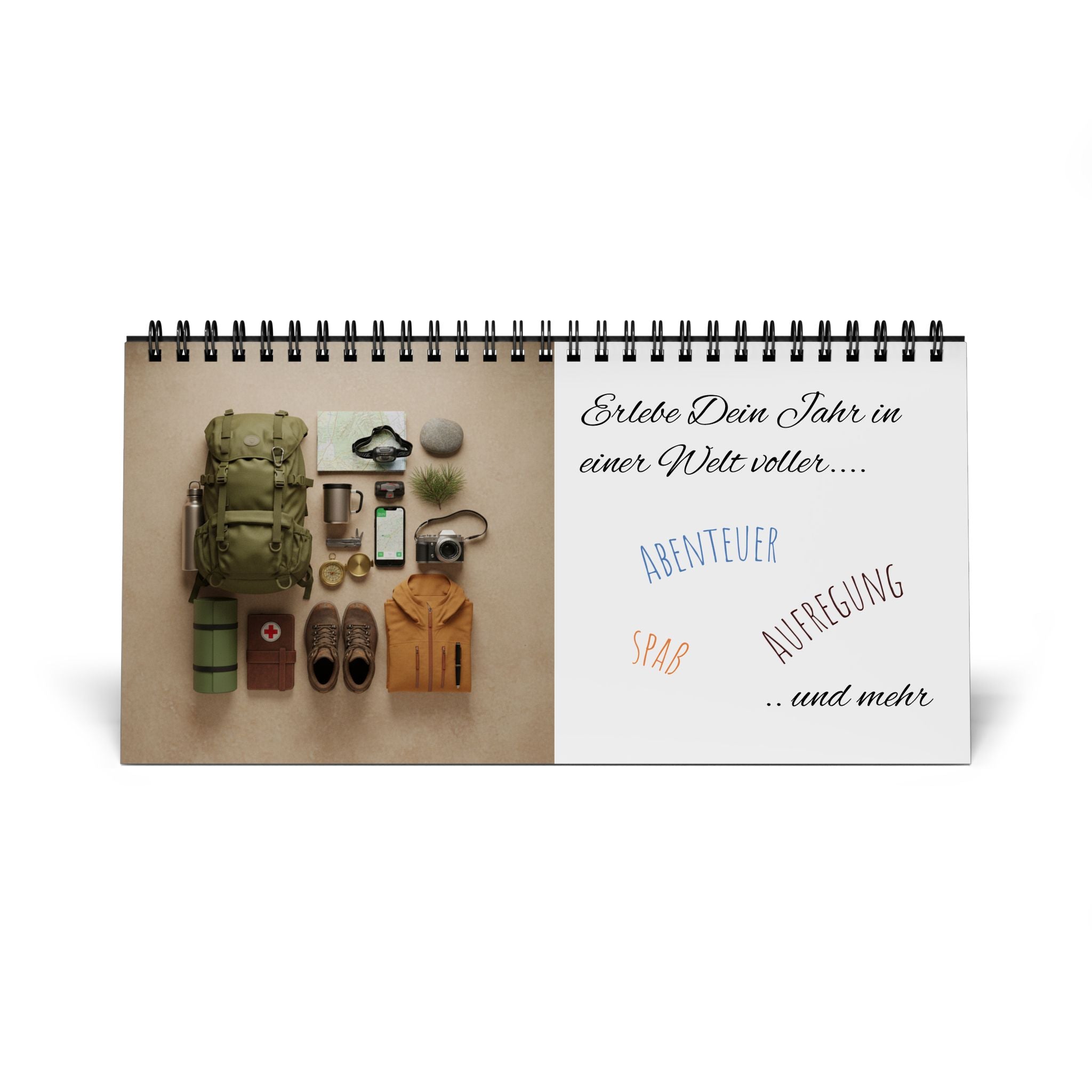 Themenkalender: Abenteuerurlaub (12 Motive)