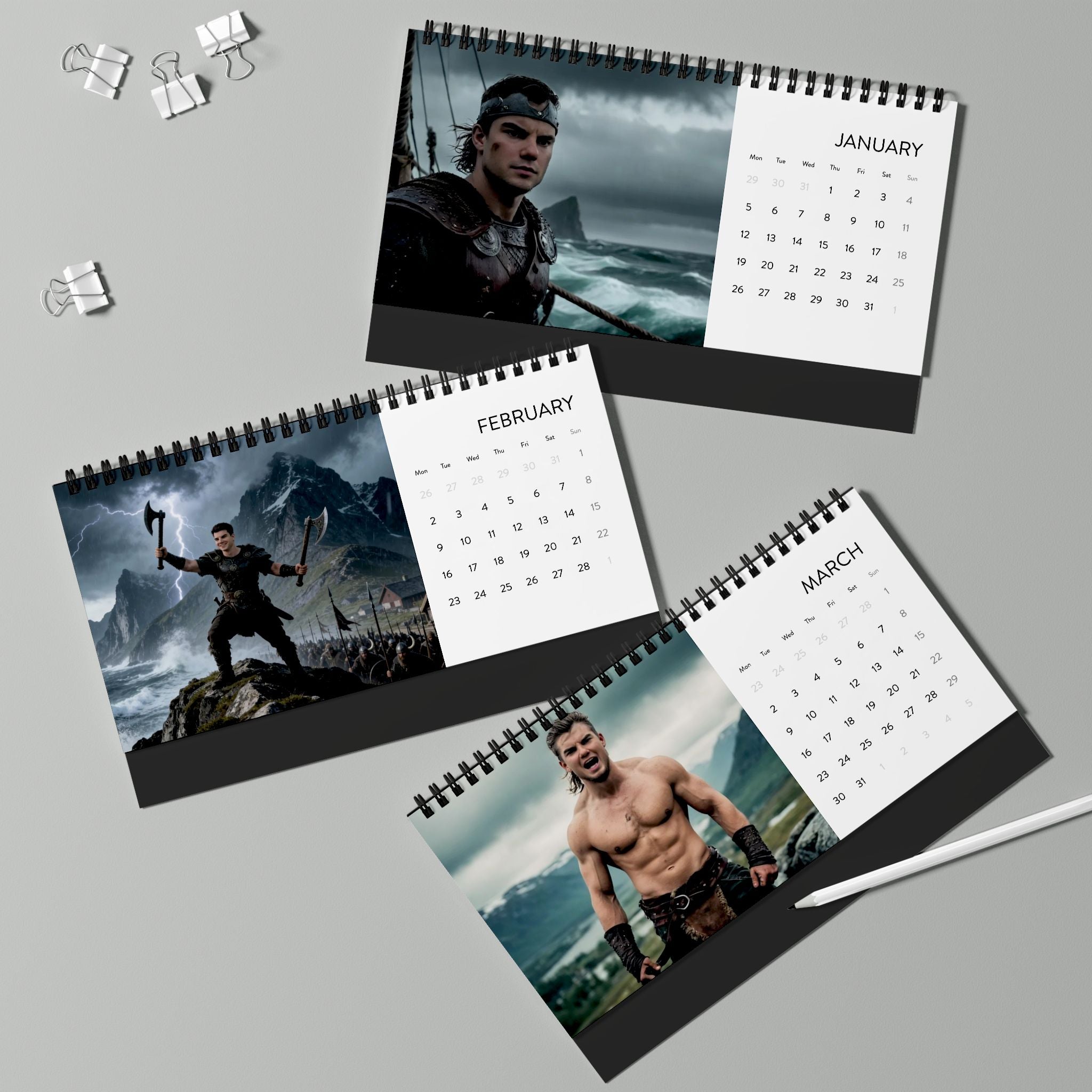 Themenkalender: Wikinger (12 Motive)